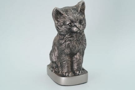 Silver Sitting Kitten