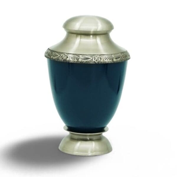 Blue With Pewter Details