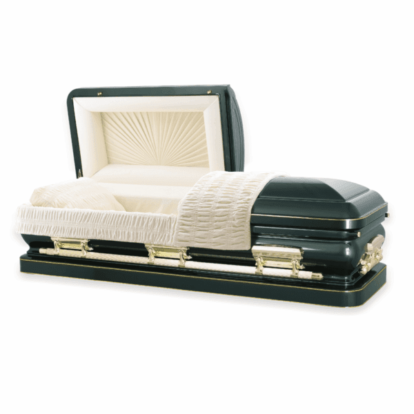 Senator - Hunter Green 18 Gauge Casket