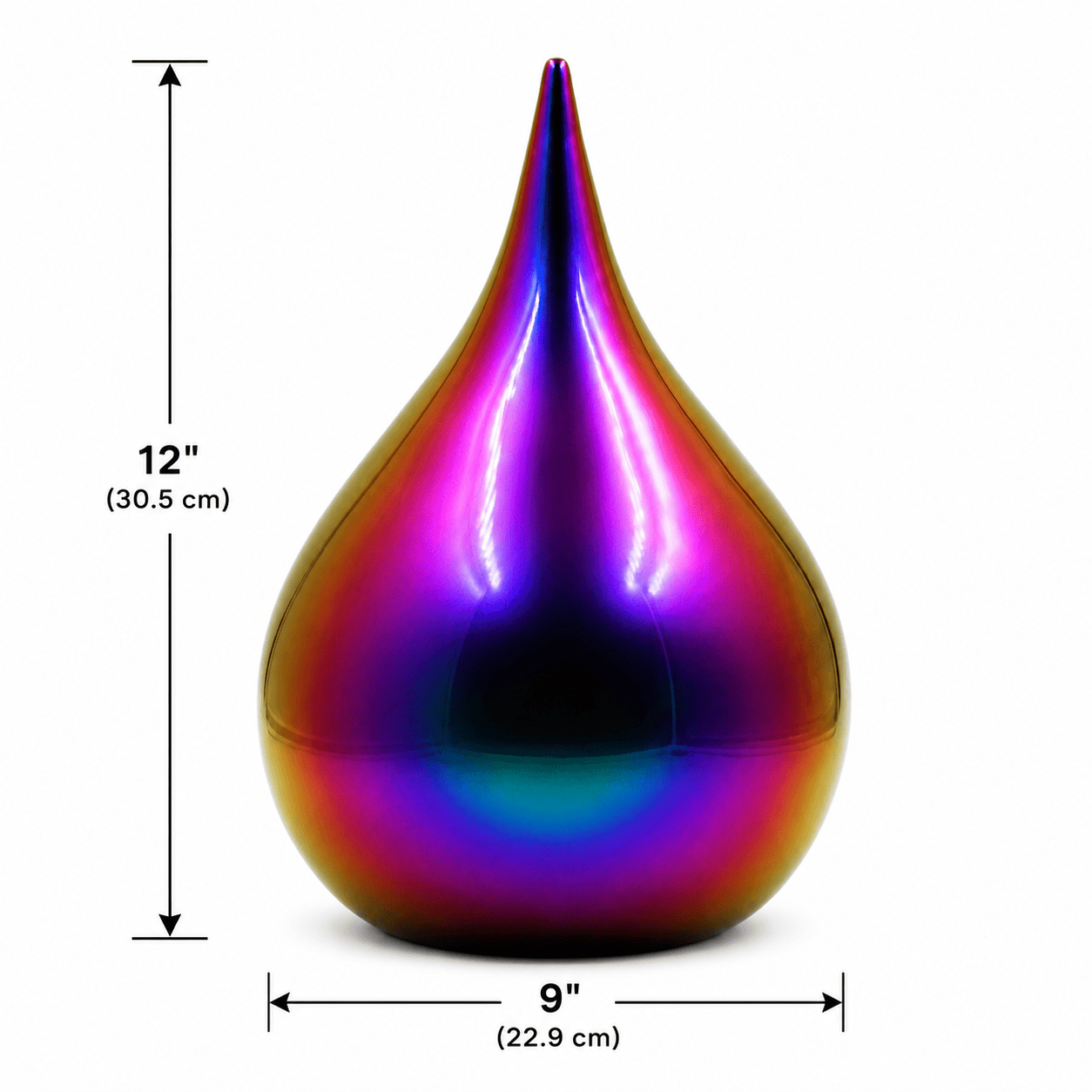 Purple Iridescent Water Drop Urn - Image 3